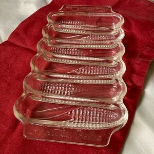 VTG 1940-50’s Beauty Bake cornbread Corn Husk pattern baking mold tray 12x6